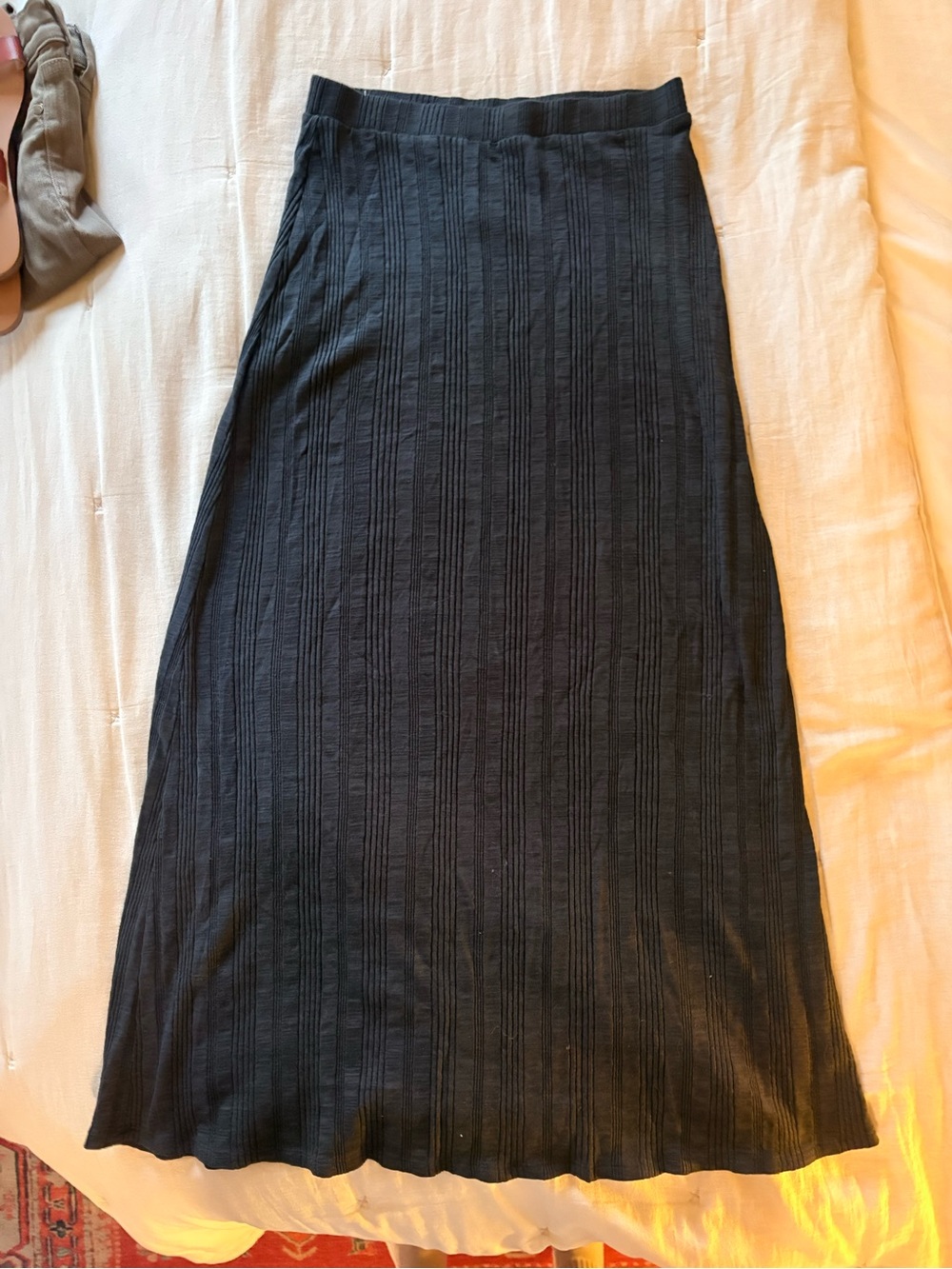 NWT! Dark grey knit maxi skirt